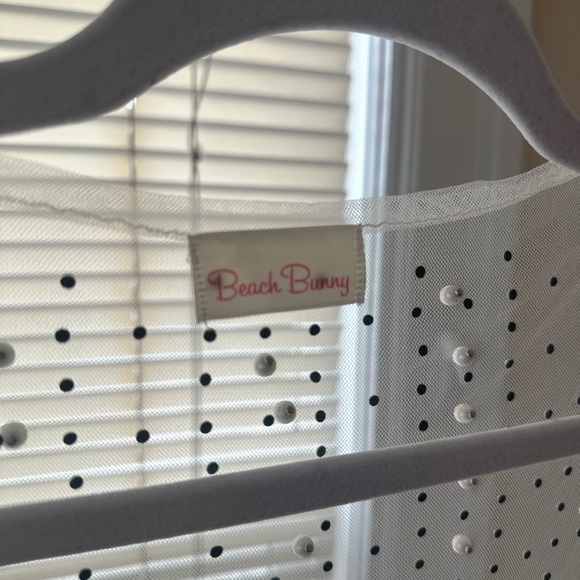 Beach Bunny Late Nights mesh Cardigan SZ Large - Picture 4 of 6